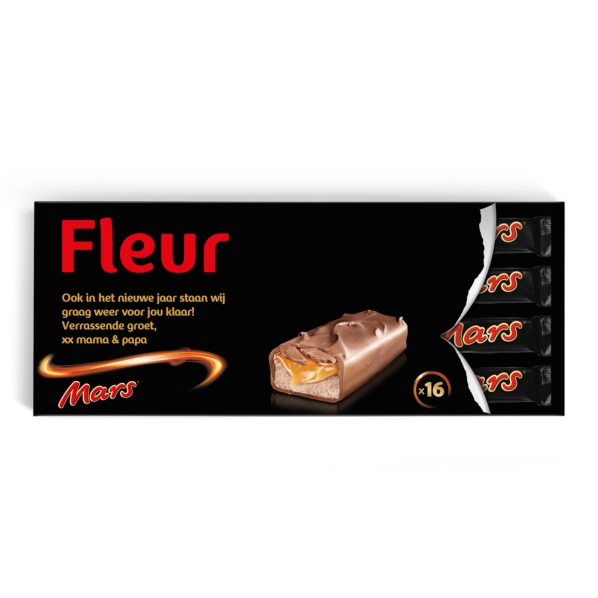 Mega Mars reep met naam en foto bedrukken