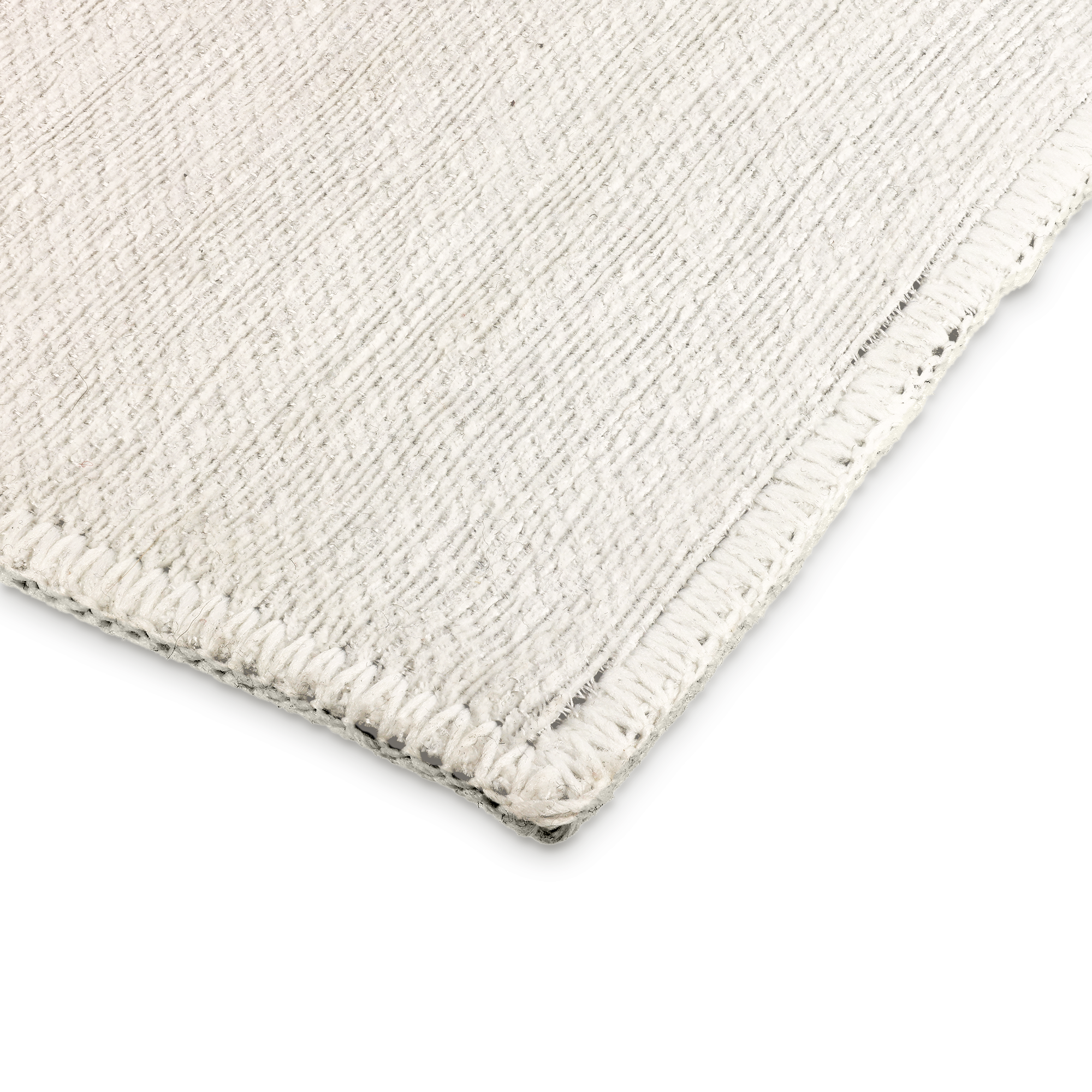 Primer plano de una alfombra personalizada blanca con textura, lista para impresión de foto o texto.