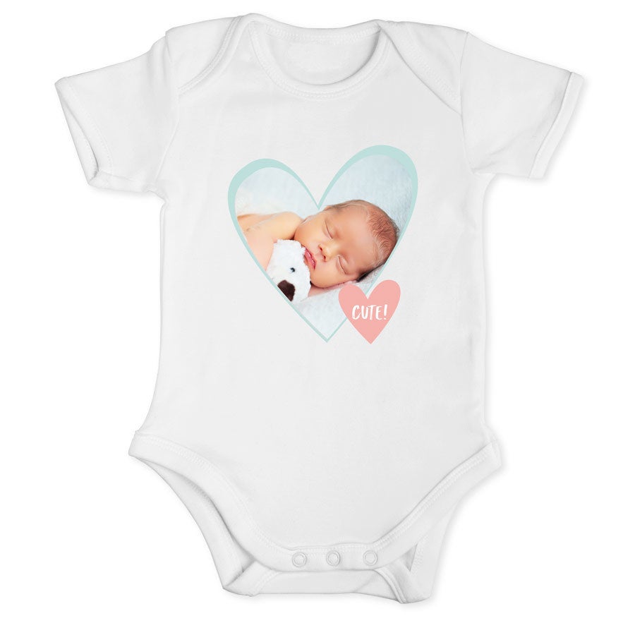 Baby onesie - kort erme - Navy - 50/56