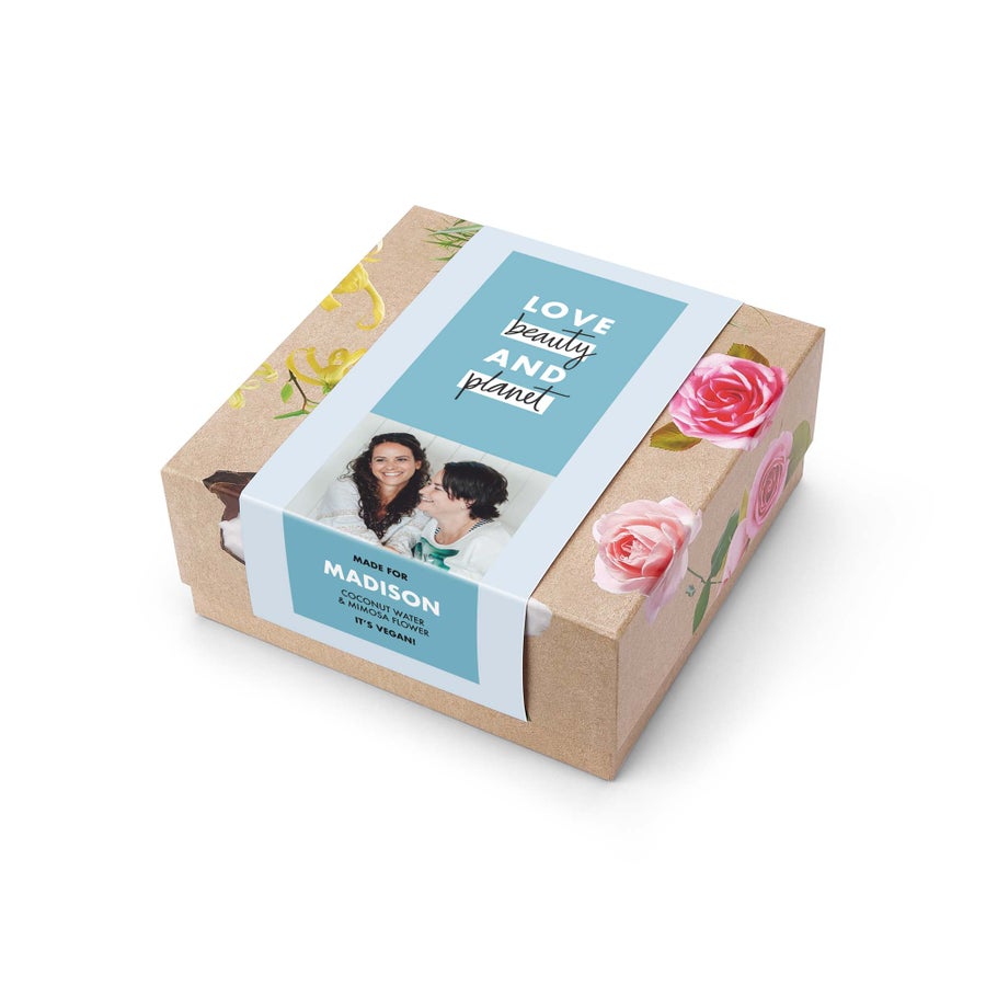 Personalised Love, Beauty & Planet gift set - Coconut Water & Mimosa Flower