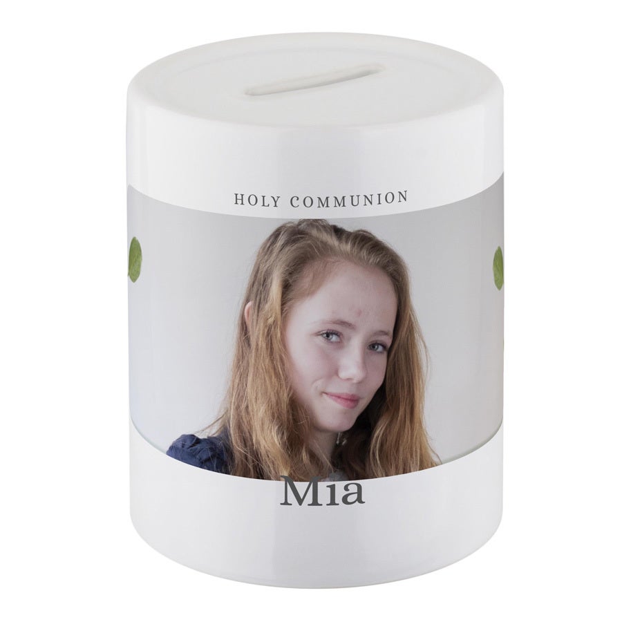 Personalised money box - Communion