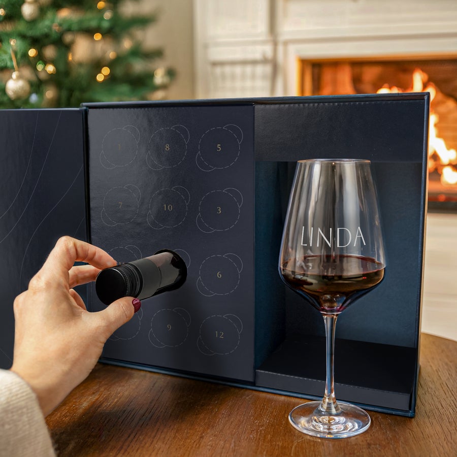 Gepersonaliseerde wijn adventskalender Gepersonaliseerde wijn adventskalender