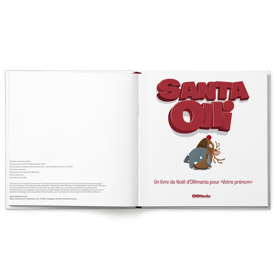 Livre de Noël personnalisé - Santa Olli XXL