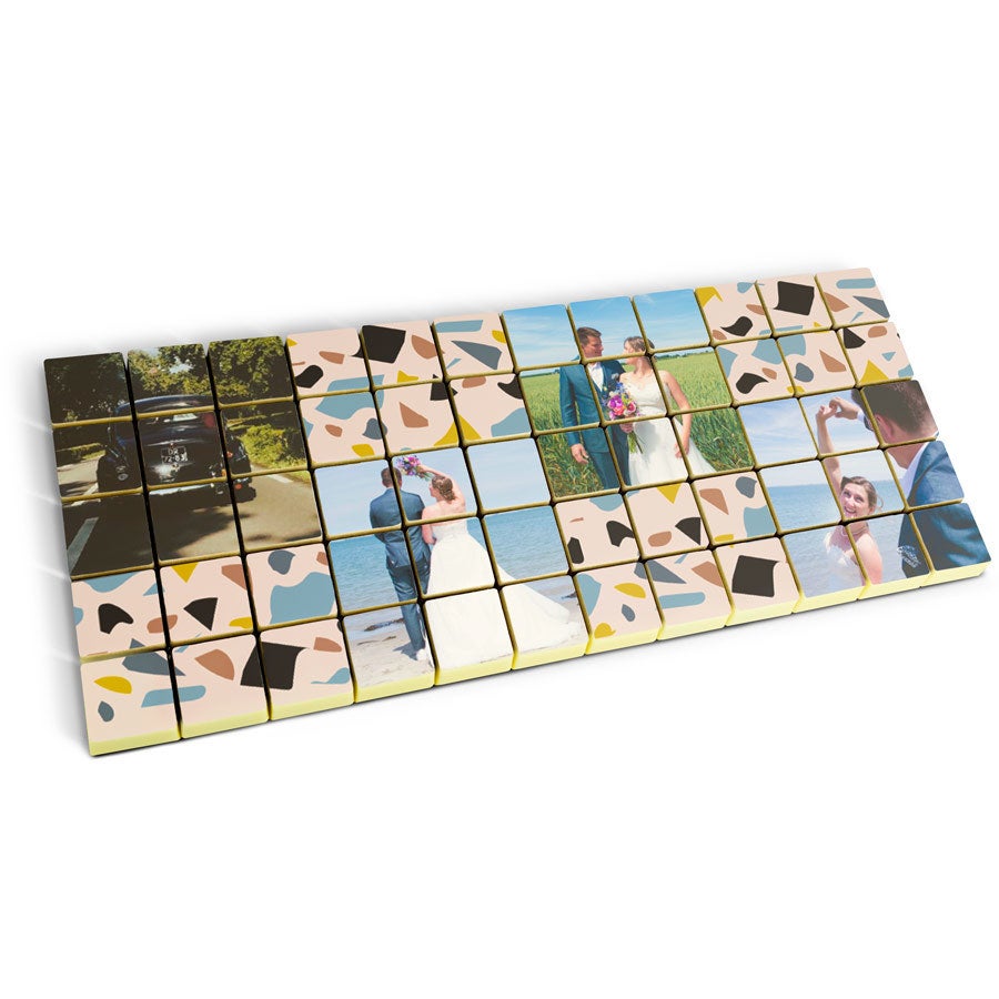 Puzzle photo en chocolat - praliné - 60 pièces