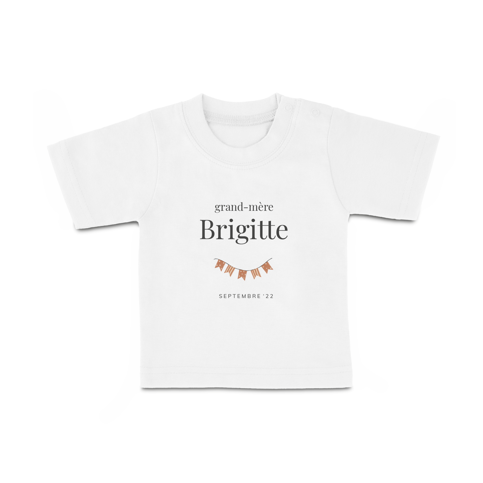 T shirt bébé personnalisé