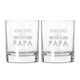Verre à whisky Fête des Pères - 2x