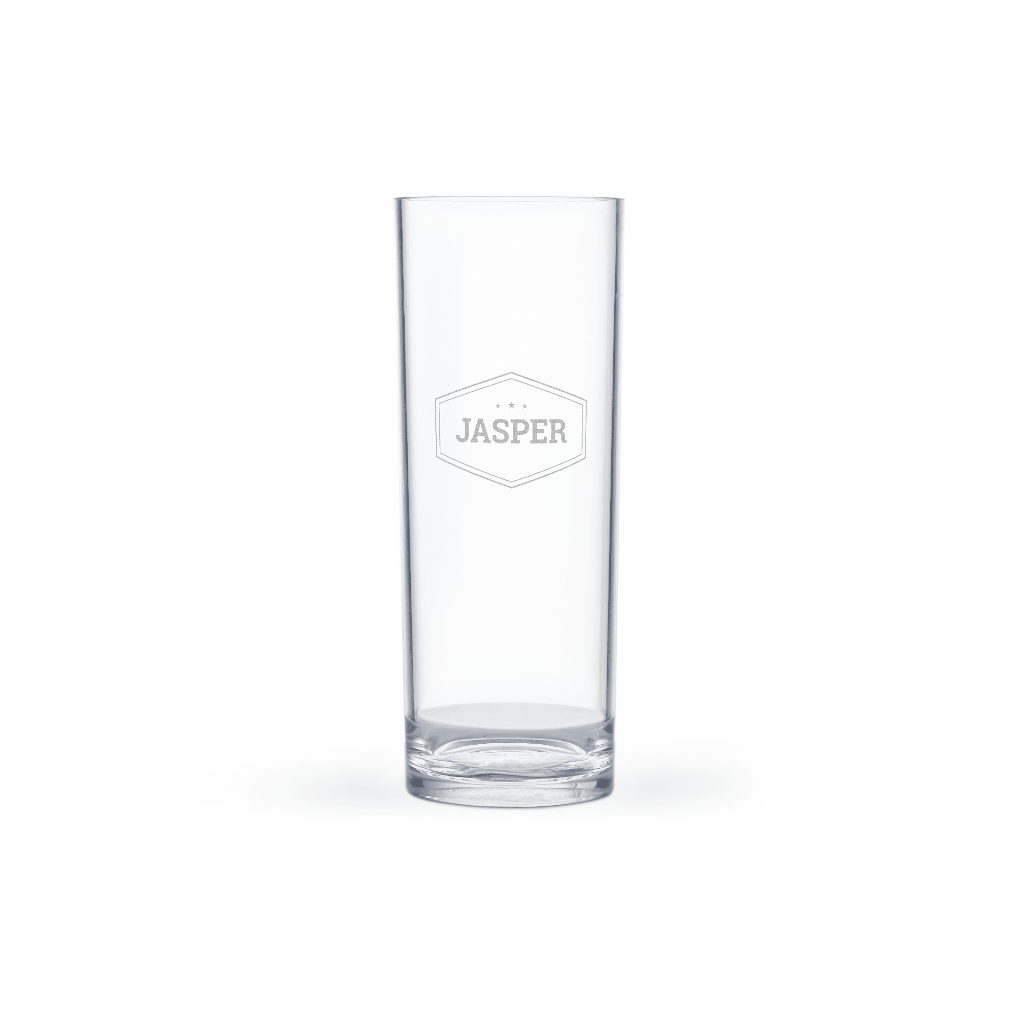Personalised plastic highball glass - Engraved