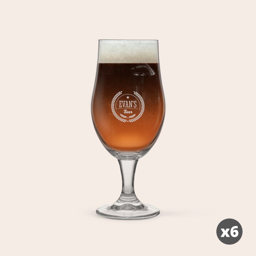 Engraved craft beer glass Engraved craft beer glass
