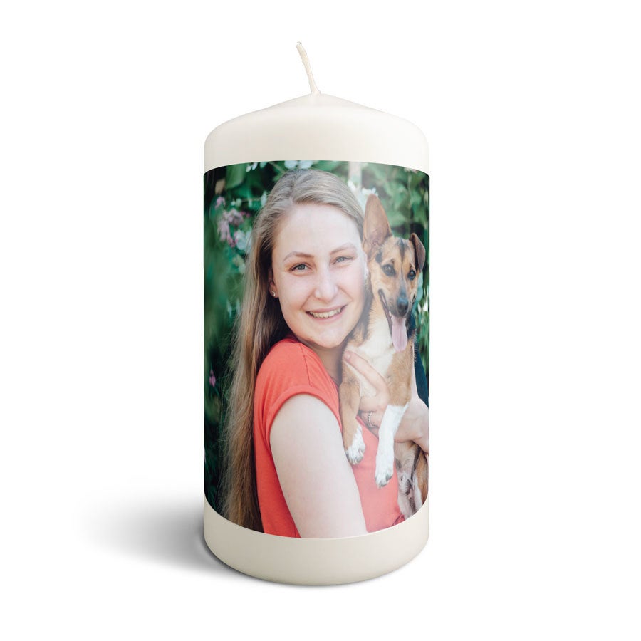 Kaars bedrukken - 19 x 10 cm