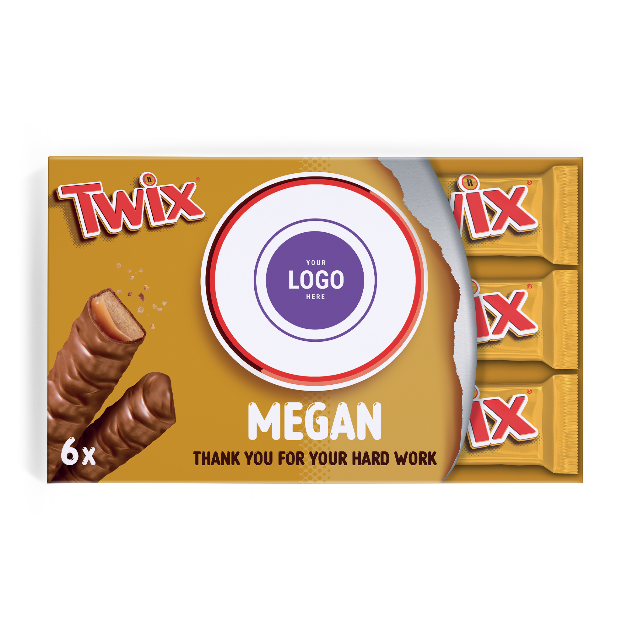 Mega Twix egyedi névvel és fotóval