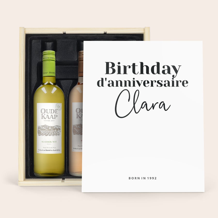 Coffret vin personnalisé - Oude kaap Coffret vin personnalisé - Oude kaap