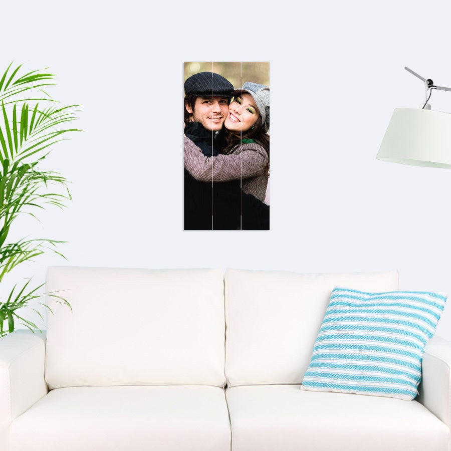 Fotoprint på træplanker (30x60cm)