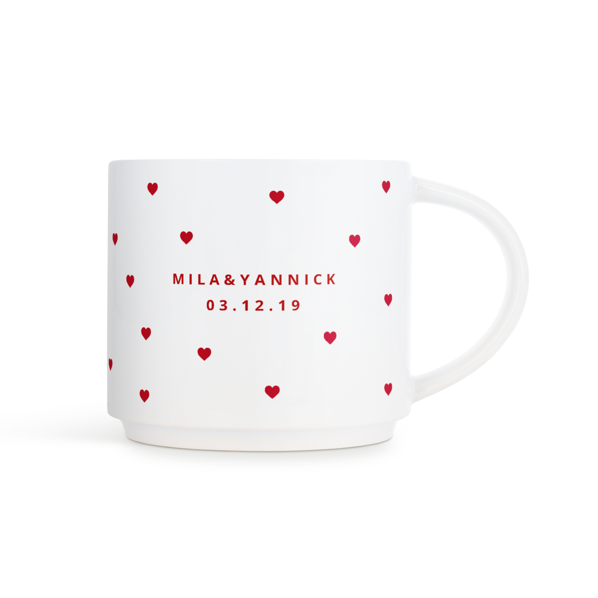 Stapelbare tassen mit Foto