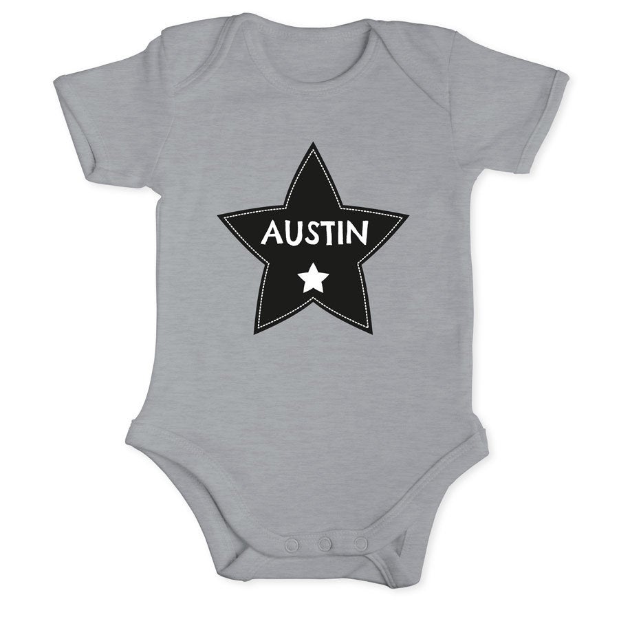 Baby onesie - kort erme - Navy - 50/56