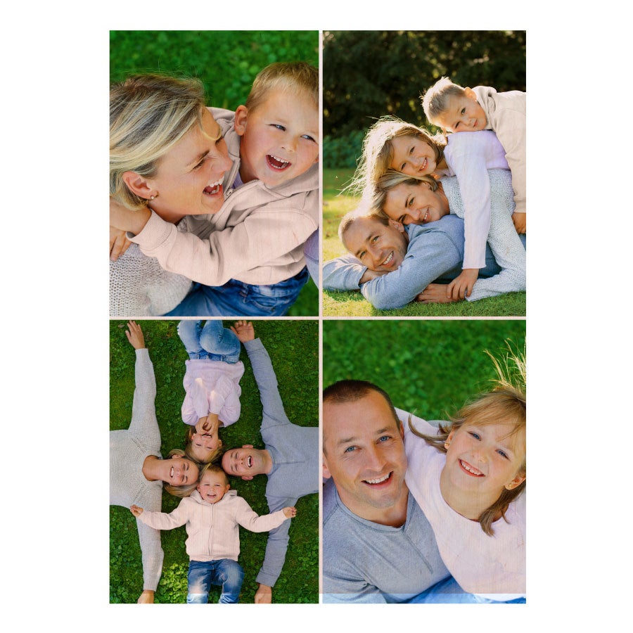 Personalised photo print - Wood - Panel - 60 x 80 cm 