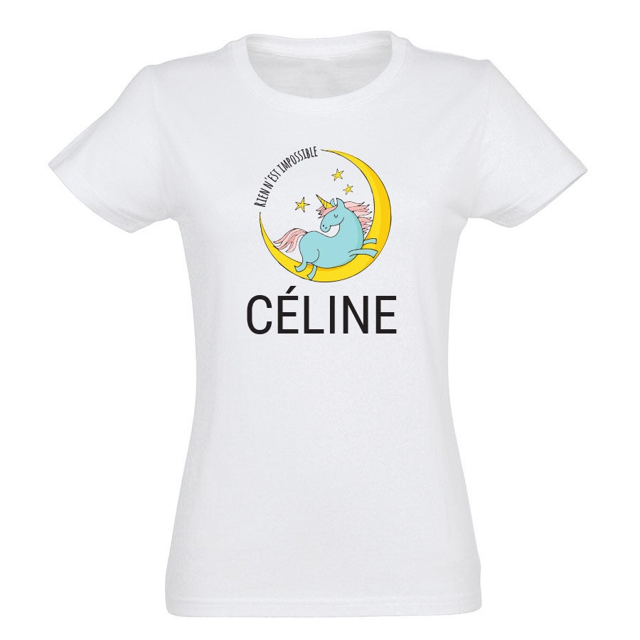 T-shirt personnalisé Licorne - Femme