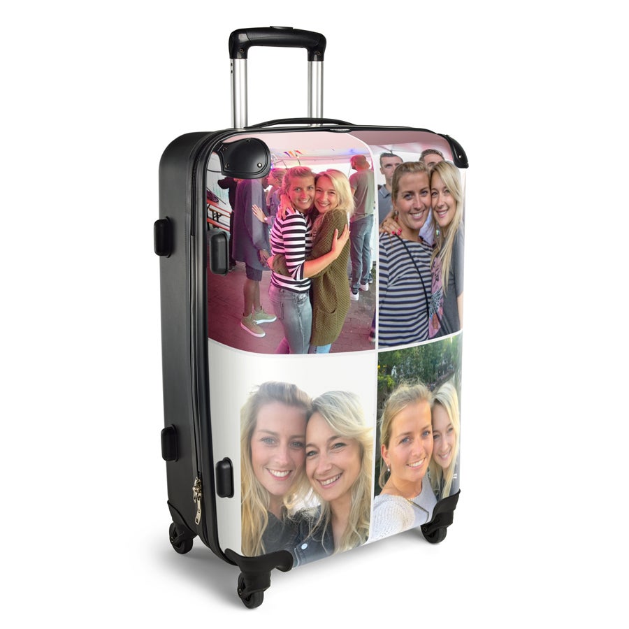 personalised lightweight suitcase