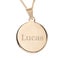 Name Pendant – Round Gold-plated