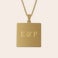 Ketting met vierkante hanger Ketting met vierkante hanger