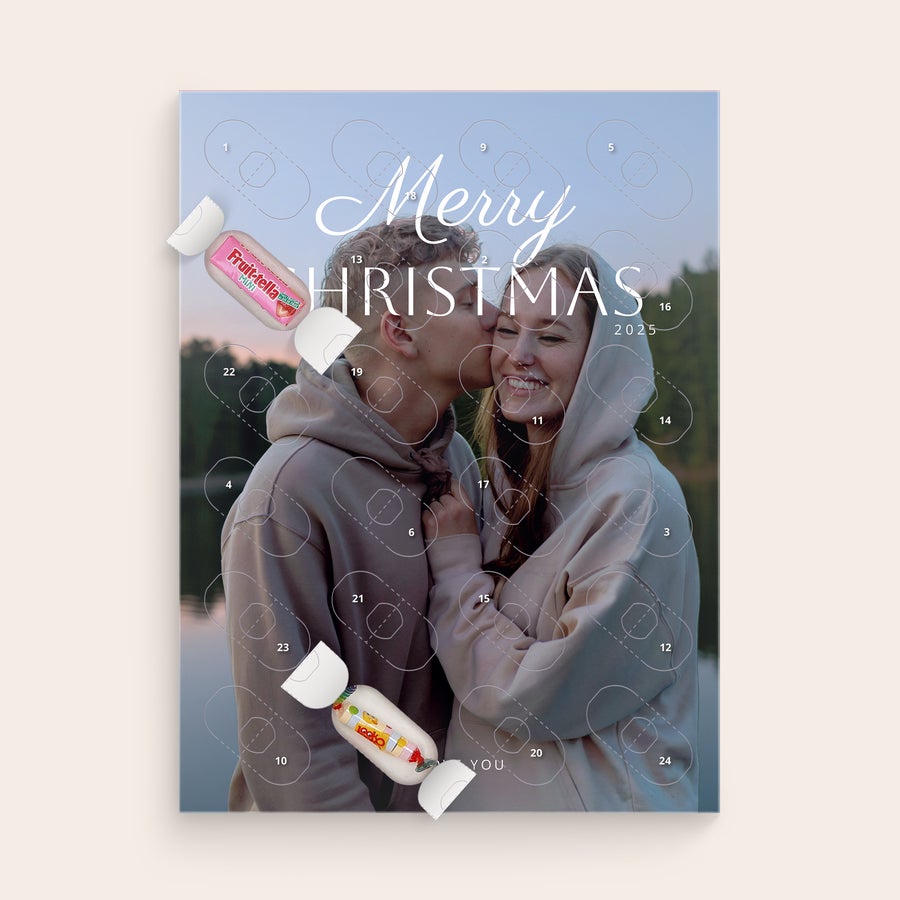 Calendar de Advent personalizat cu dulciuri Calendar de Advent personalizat cu dulciuri
