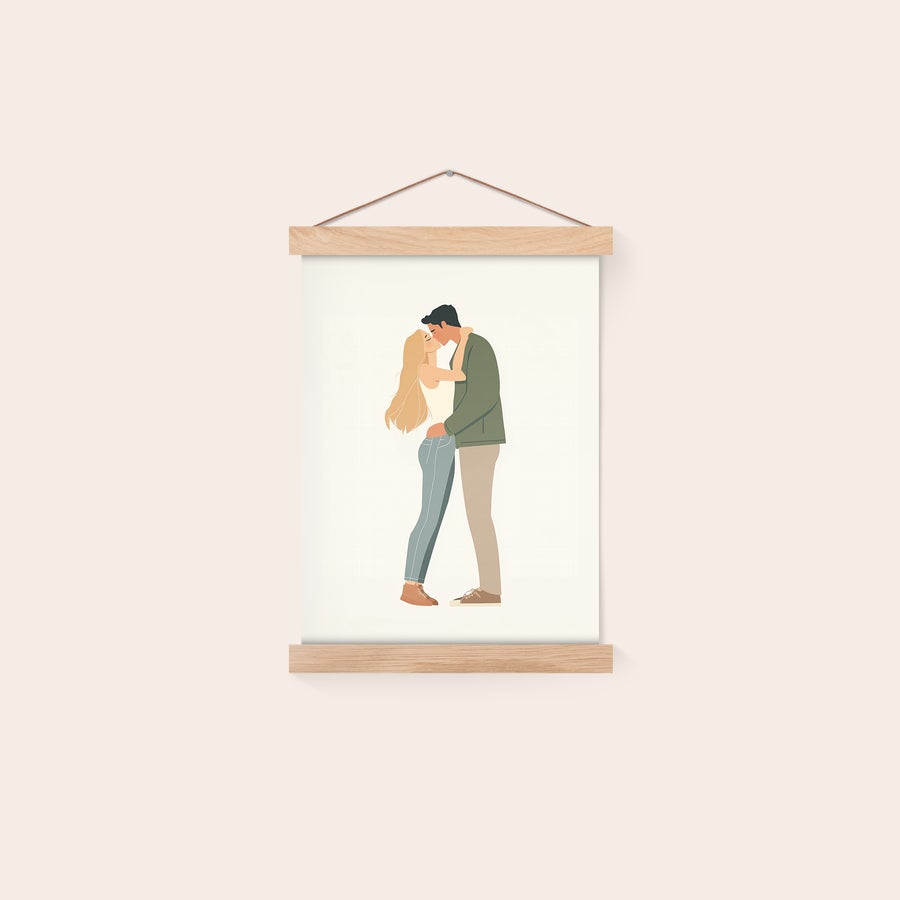 Personalised poster with hanger Personalised poster with hanger