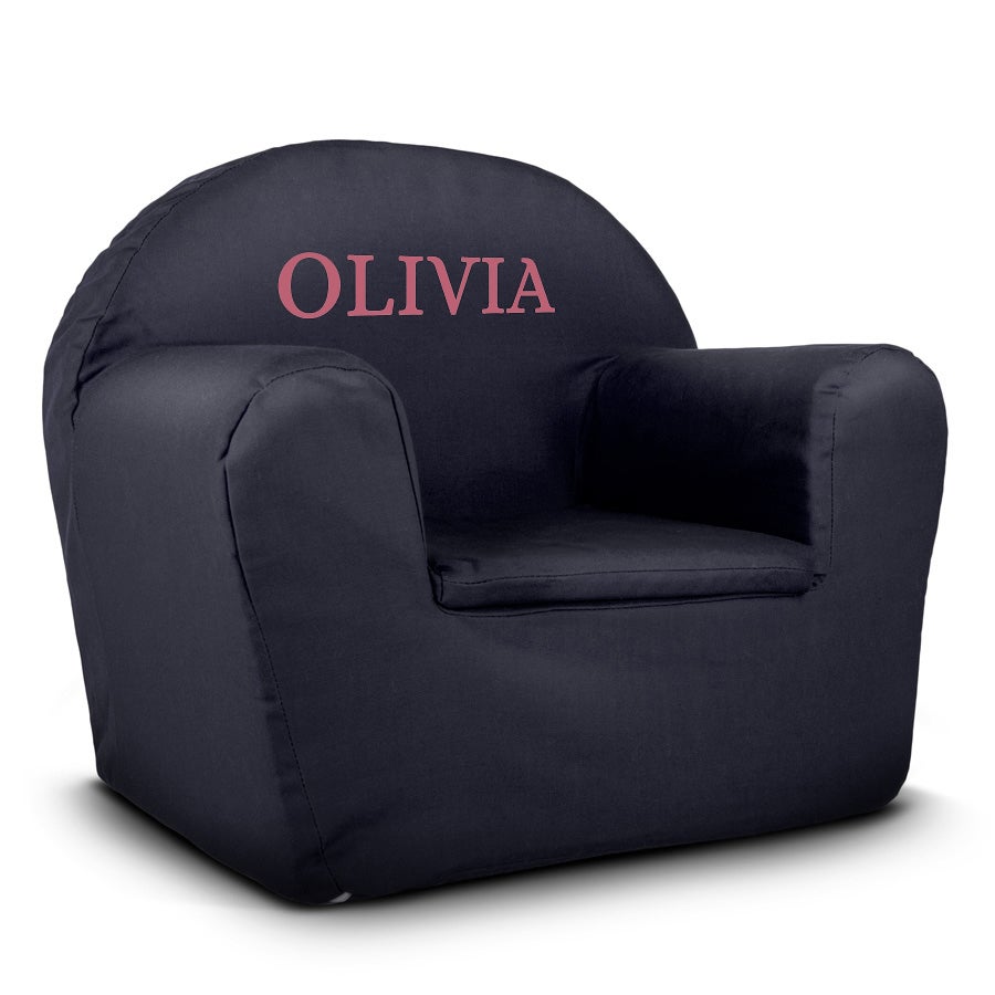 Fauteuil enfant personnalisé - bleu foncé