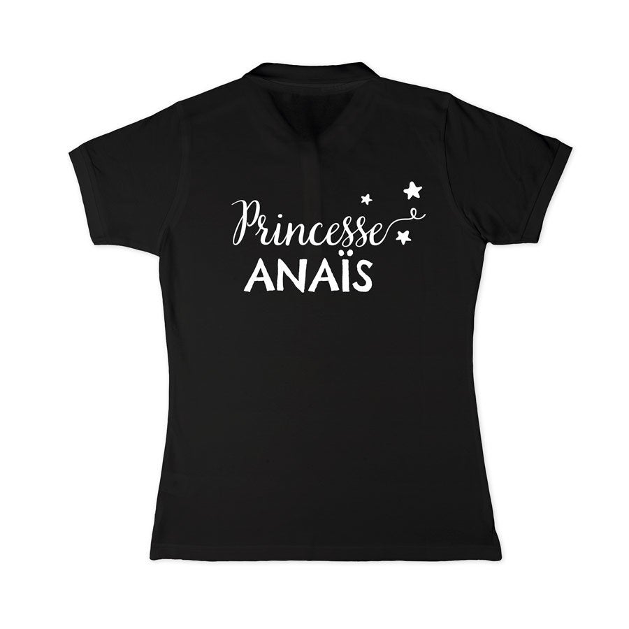 Polo personnalisé femme - Noir - XXL
