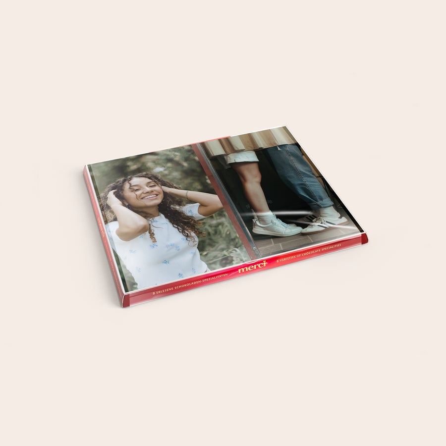 Personalisierte Merci Schokolade - Mit Grußkarte Personalisierte Merci Schokolade - Mit Grußkarte