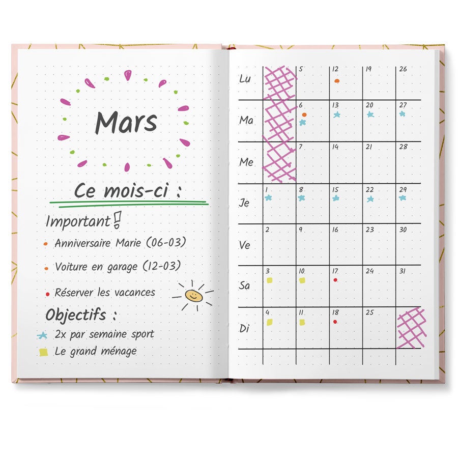 Bullet journal personnalisé