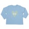 Camiseta personalizada de bebé - Manga larga - Celeste - 62/68