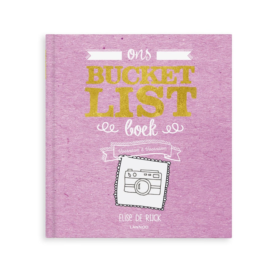 Gepersonaliseerd boek - Het Bucketlist boek - Voor oma's - Hardcover