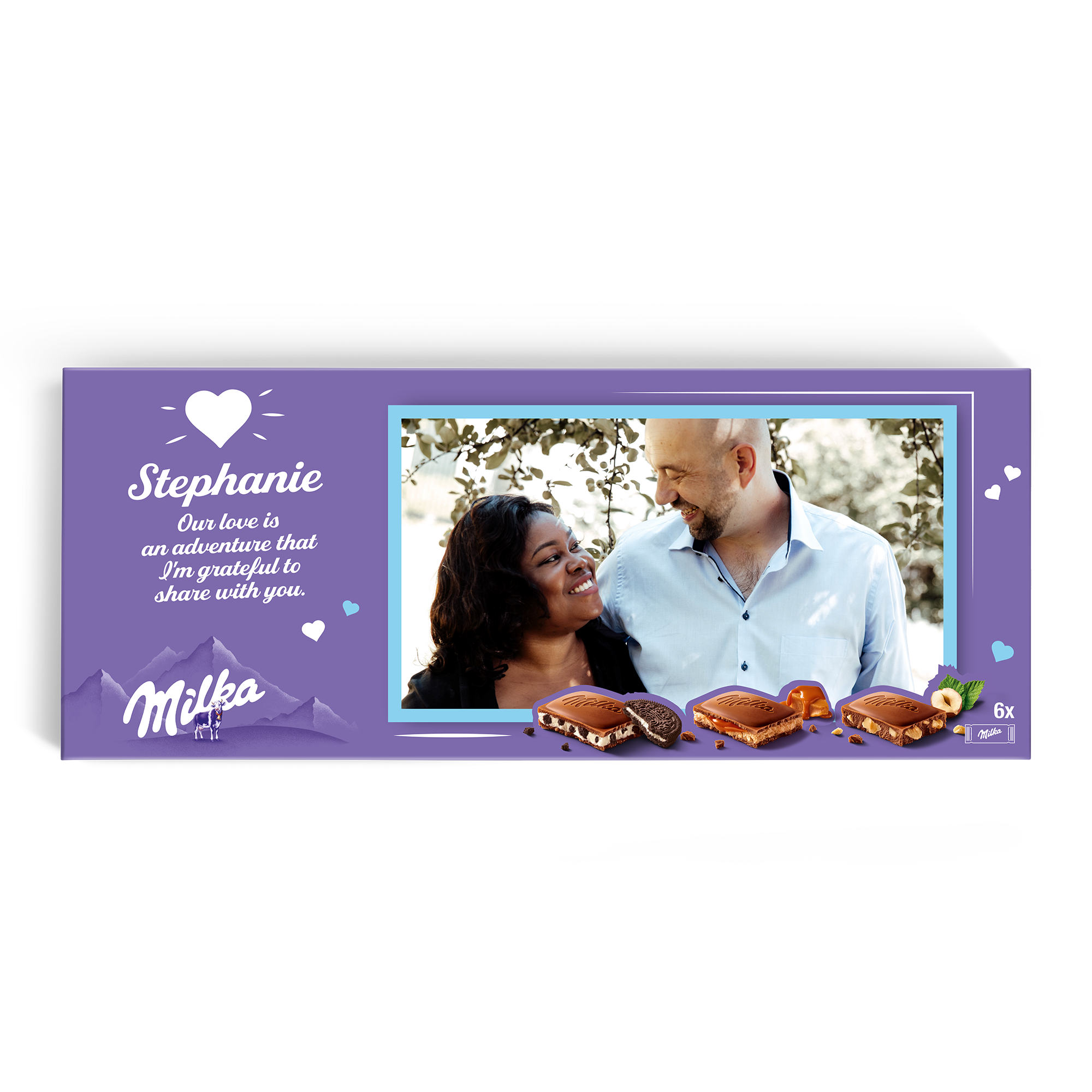 Personlig Mega Milka med navn og billede