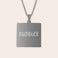 Collier pendentif carré Collier pendentif carré