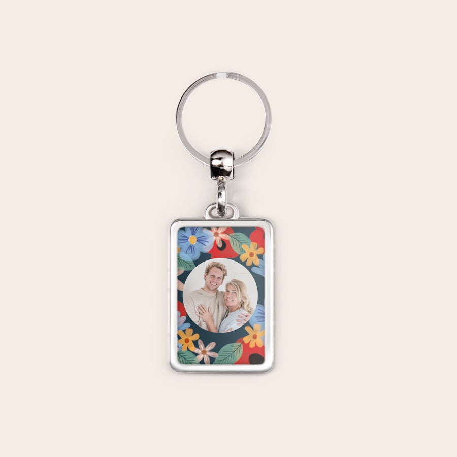 Personalised key ring - Mother's Day - Rectangular - Stainless steel Personalised key ring - Mother's Day - Rectangular - Stainless steel