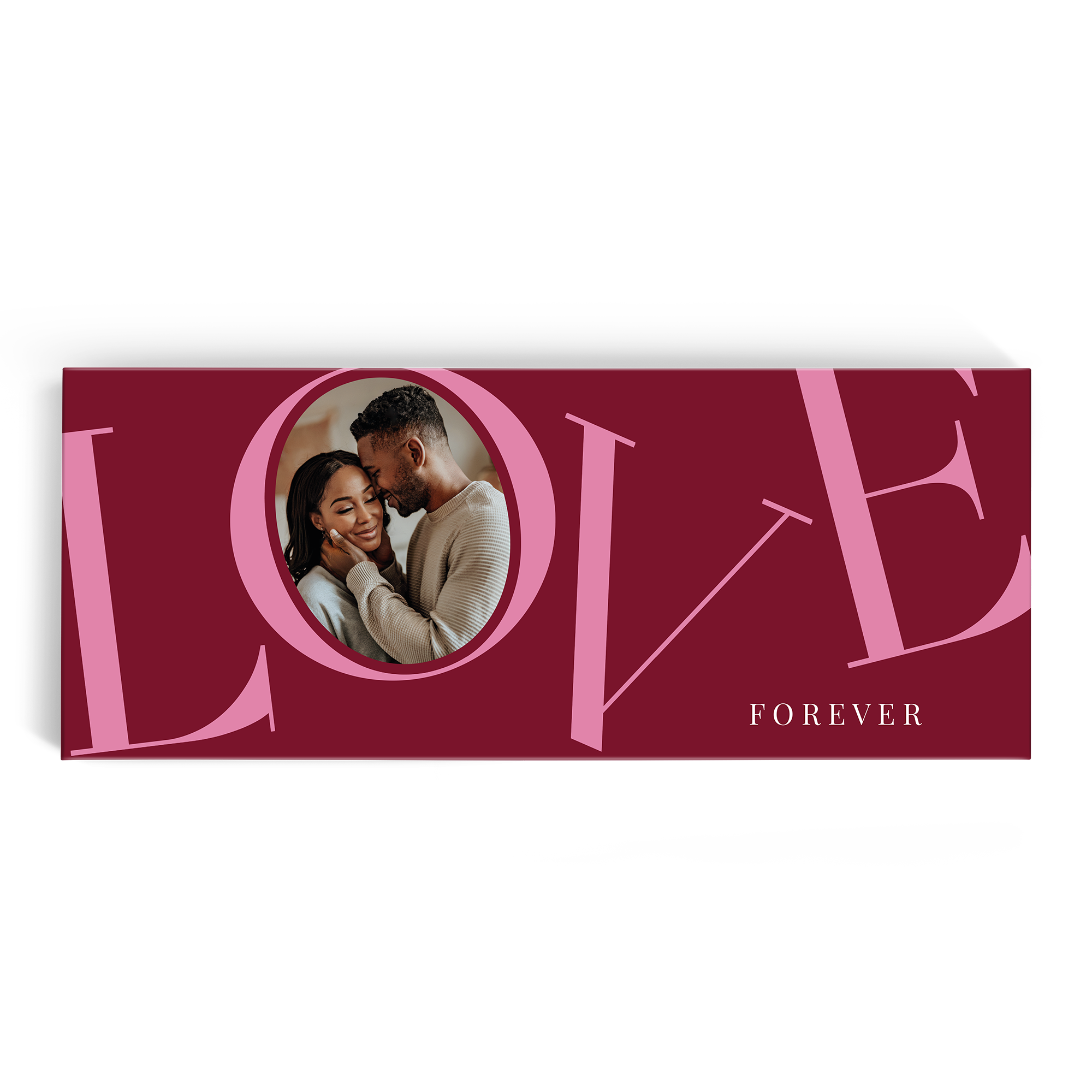 Tablette de chocolat Côte d'Or XXL avec motif personnalisé LOVE imprimé avec photo de couple