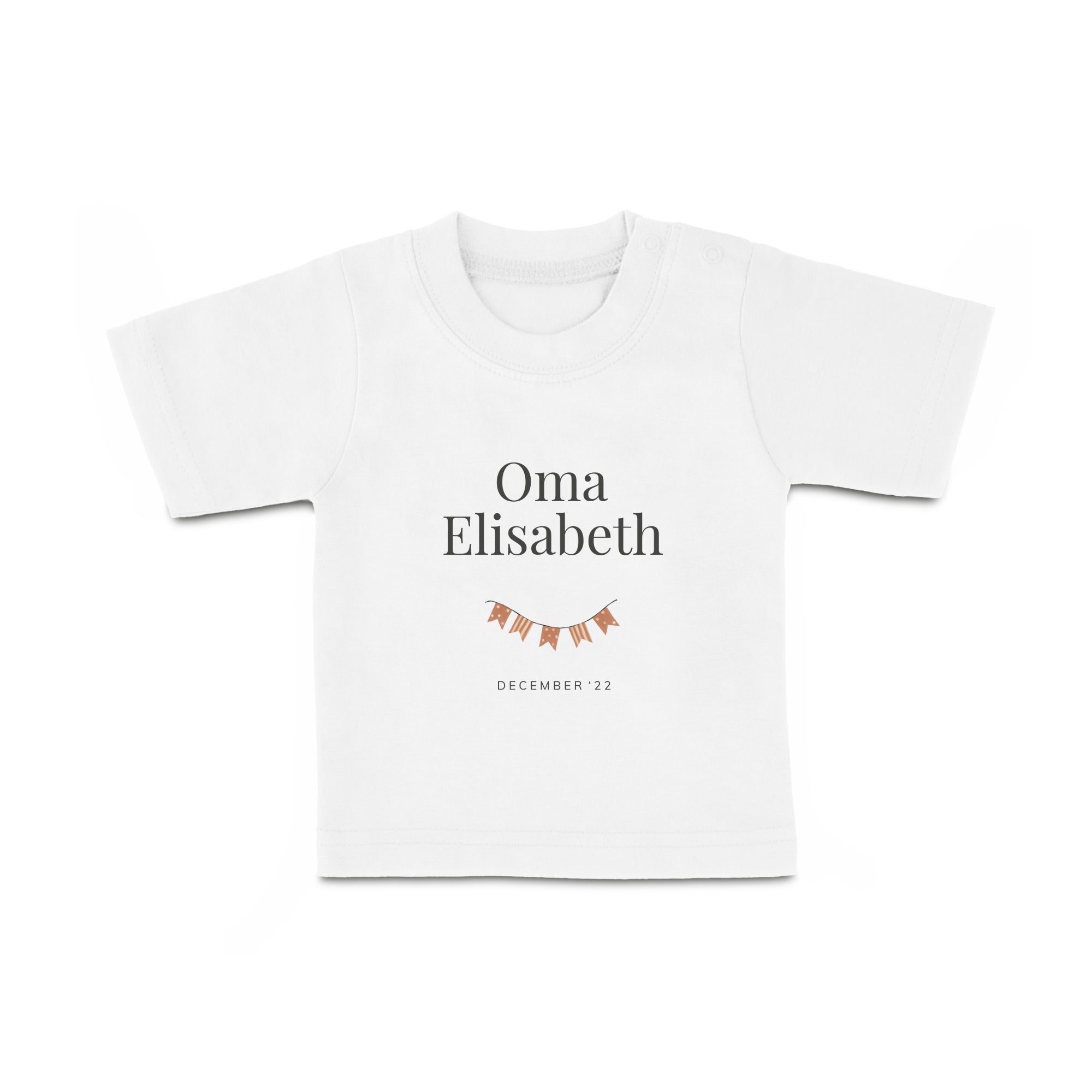 Baby T Shirt bedrucken Kurzarm Weiß 62 68  - Onlineshop YourSurprise