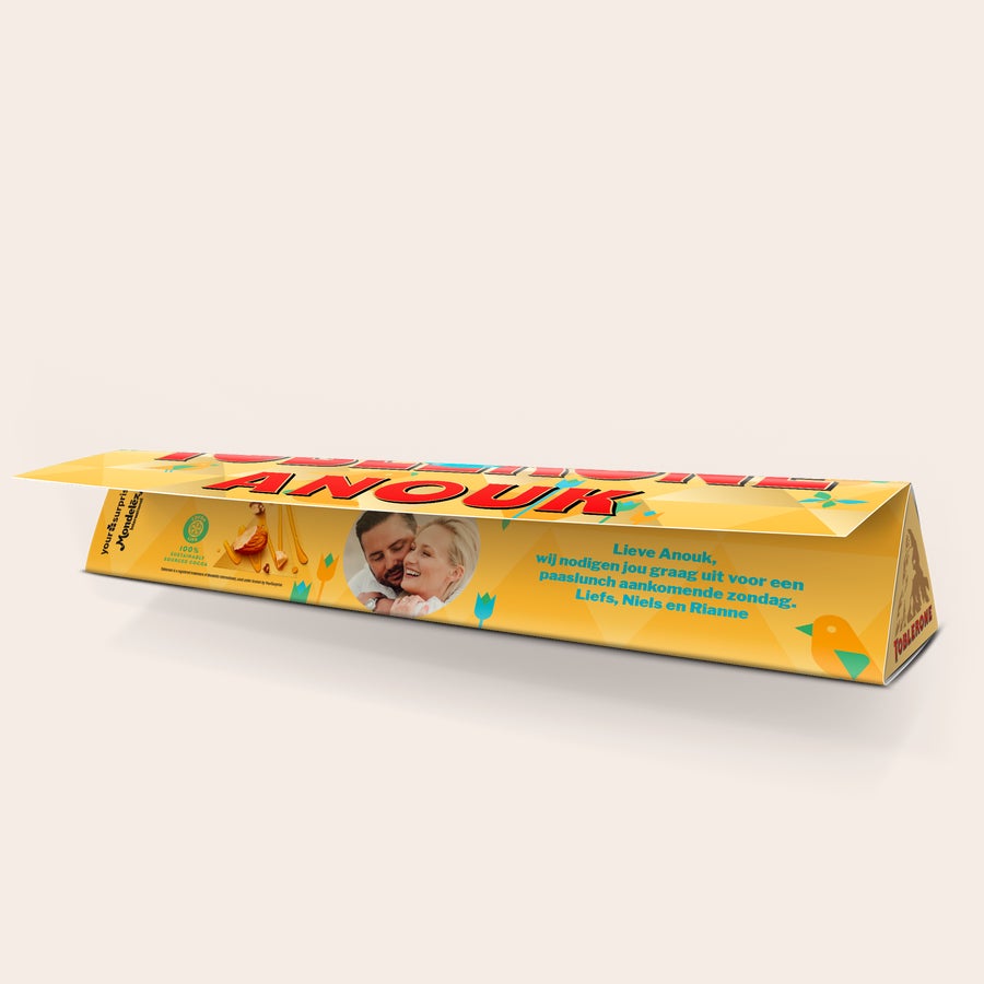 Toblerone Pasen met naam Toblerone Pasen met naam