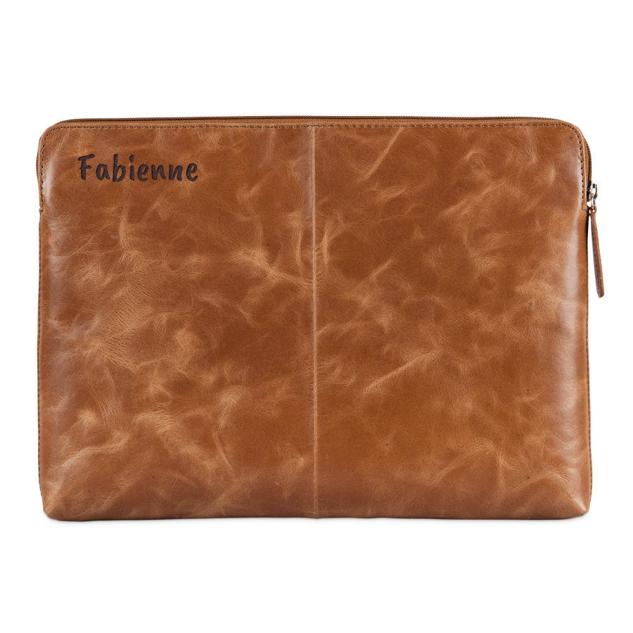 Pochette ordinateur cuir personnalisée