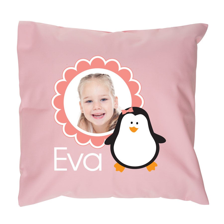 Personalised cushion case - Blue - 40 x 40 cm