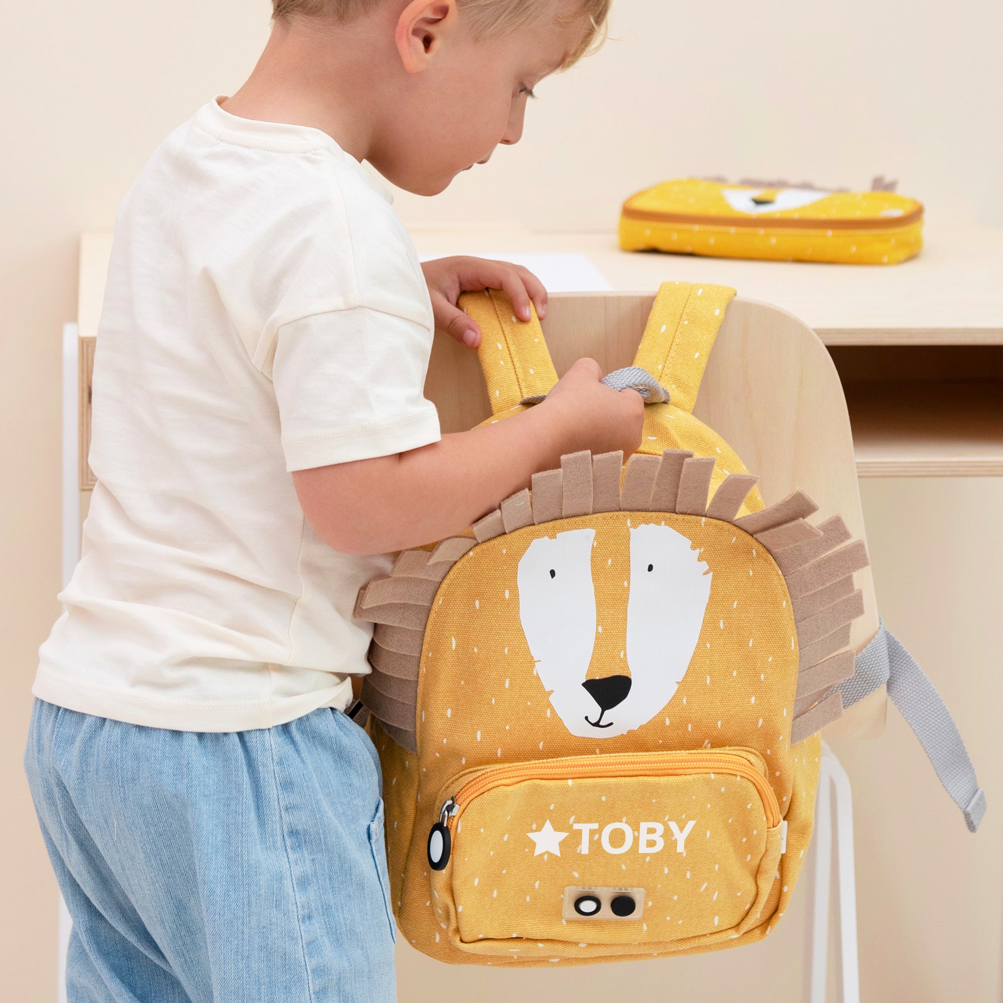 Personalised children's backpack - Lion - Trixie