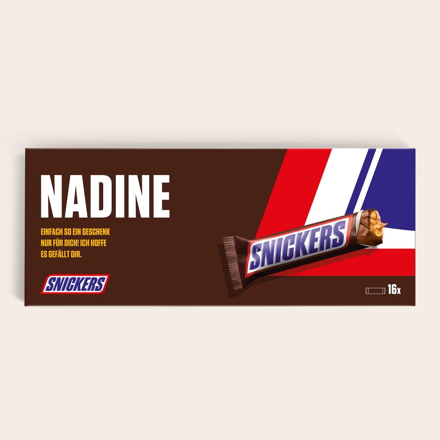 XXL Snickers personalisieren XXL Snickers personalisieren