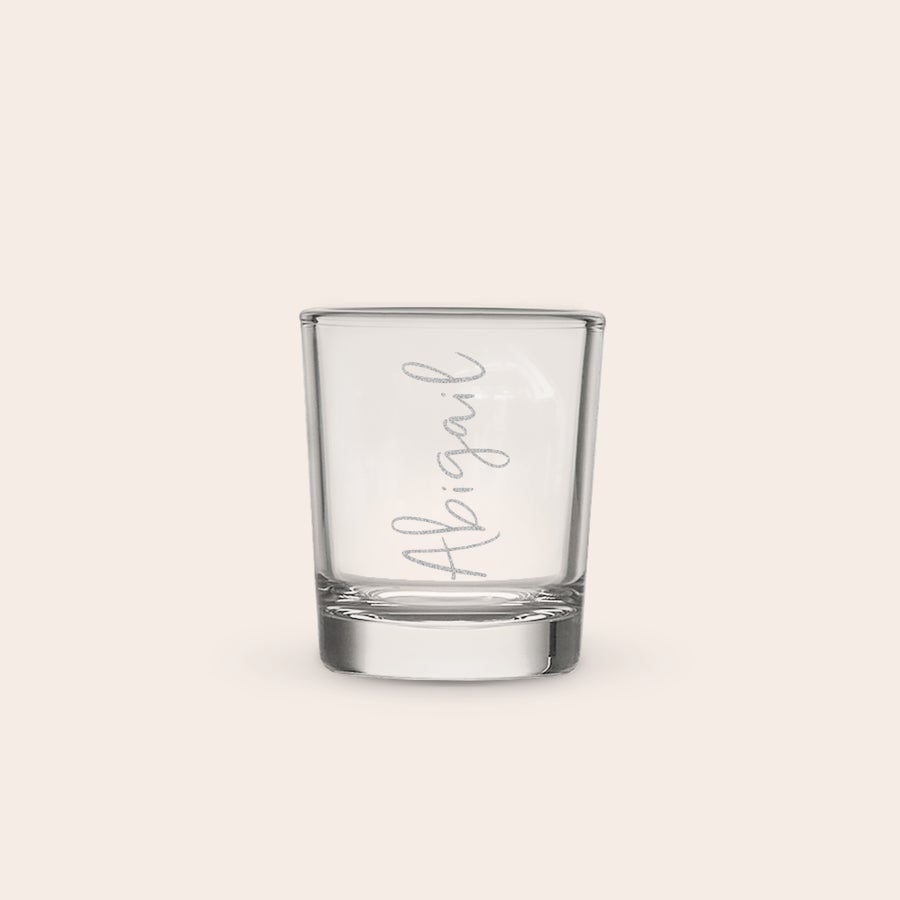 Personalised vodka - YourSurprise Personalized shot glass with "Abigail" engraved on the side, a perfect drink-themed gift
