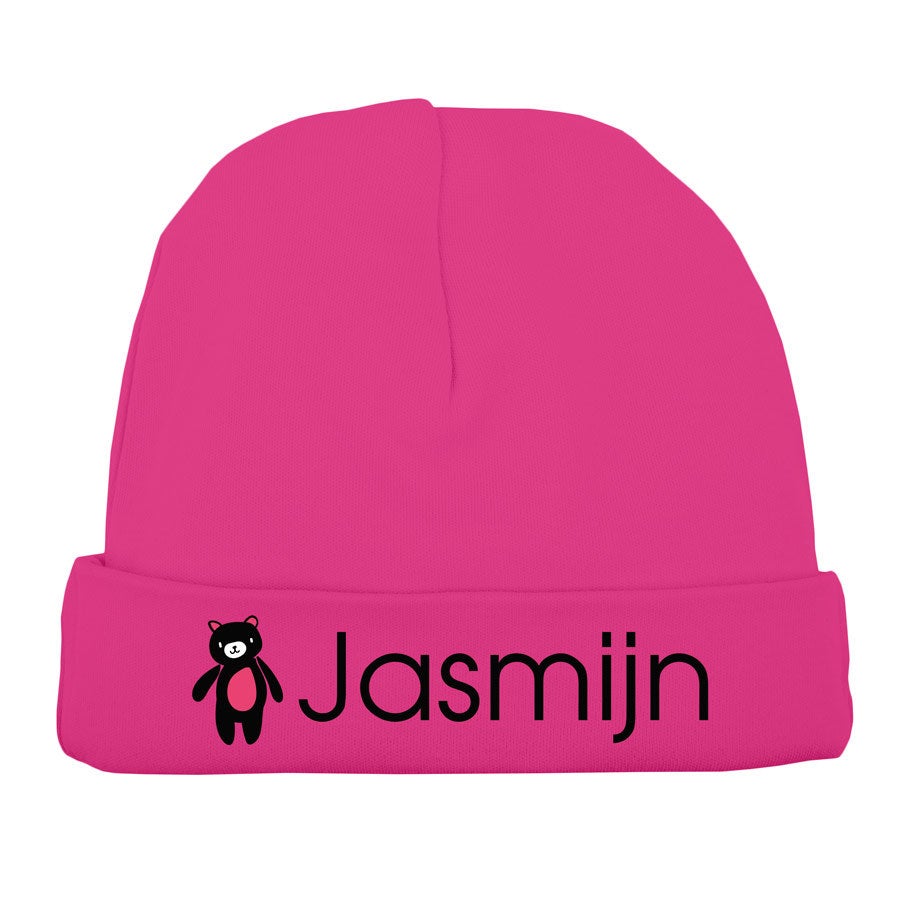 Babymuts bedrukken - Fuchsia