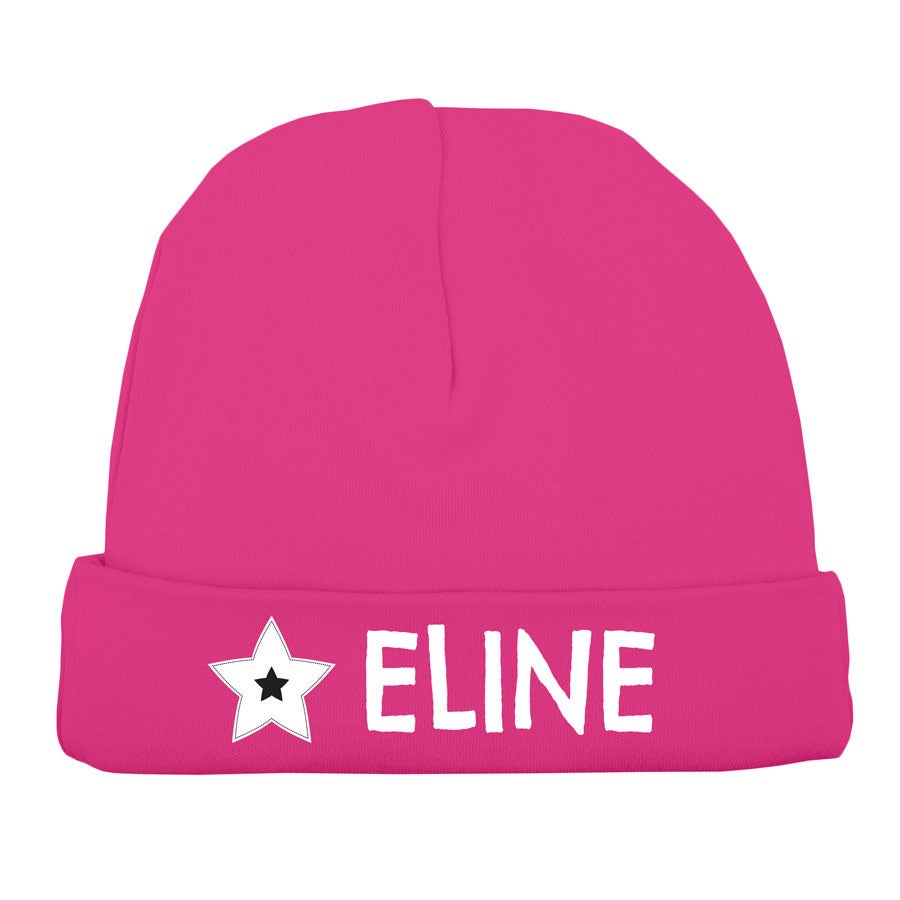 Babymuts bedrukken - Fuchsia