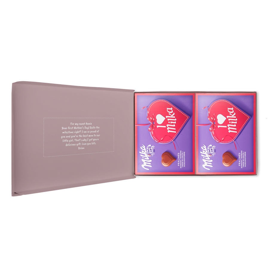 I love Milka! giftbox - Mother's day - Heart