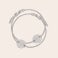 Bracelets en argent avec initiales gravées - Mère & fille Bracelets en argent avec initiales gravées - Mère & fille