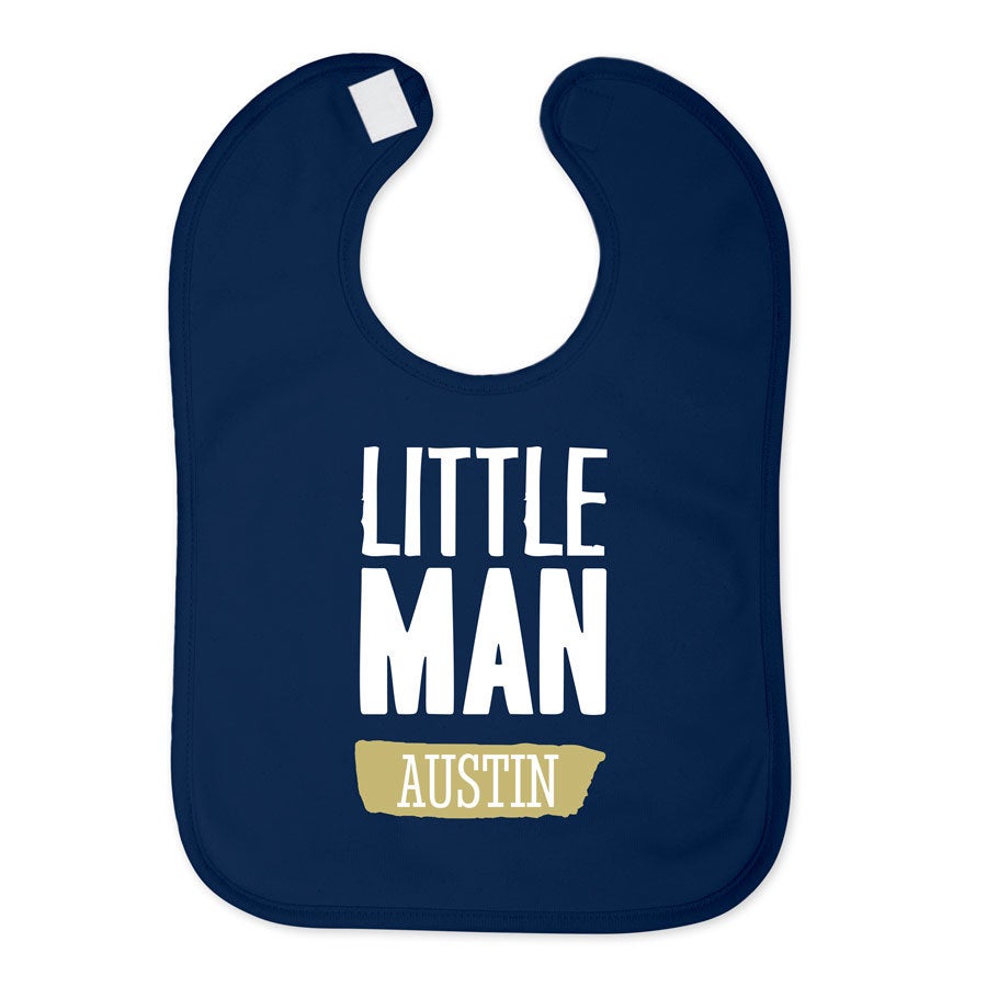 Personalised baby bib - Navy