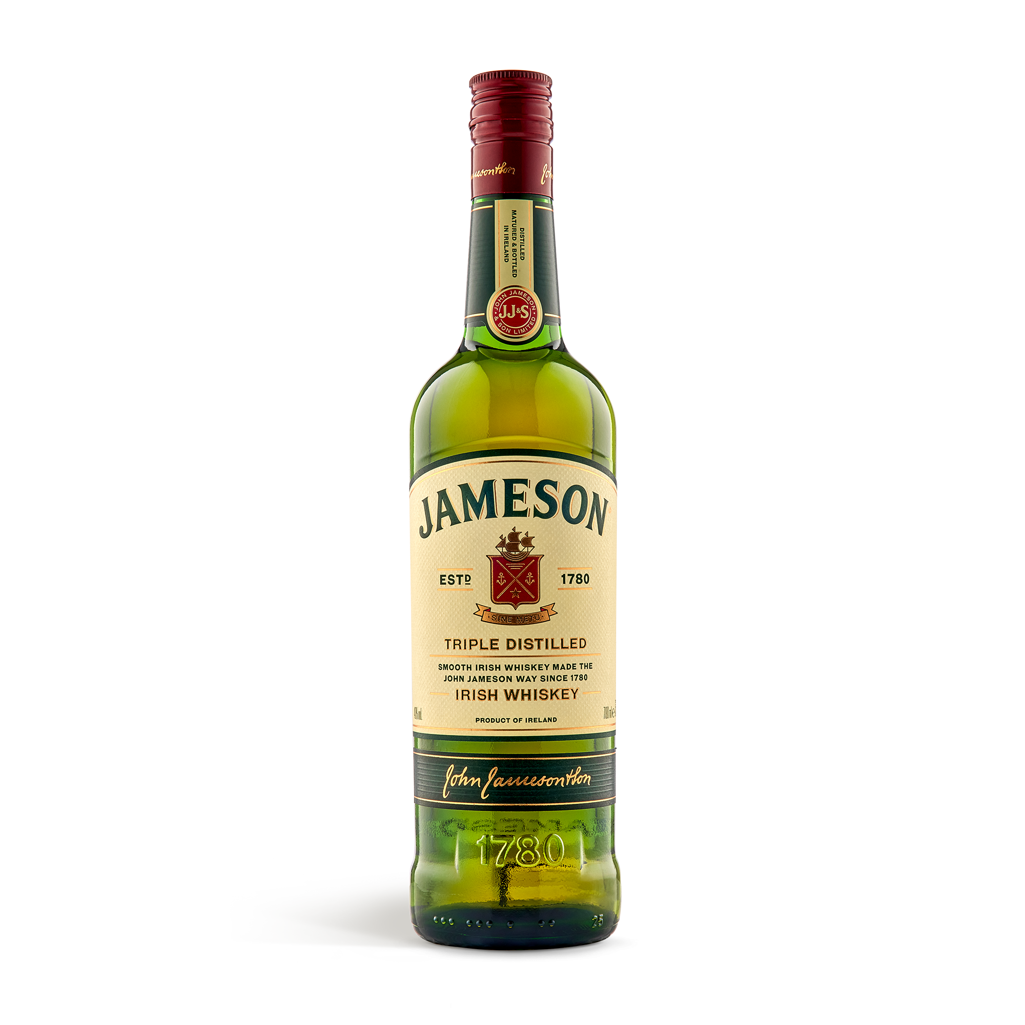 Jameson whisky i personlig träväska