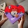 Cœur Milka personnalisé avec photo et/ou nom pour Noël  Cœur Milka personnalisé avec photo et/ou nom pour Noël