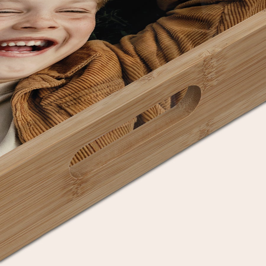 Personalised photo tray - Rectangle - Beige - 23.5 x 37 cm Personalised photo tray - Rectangle - Beige - 23.5 x 37 cm
